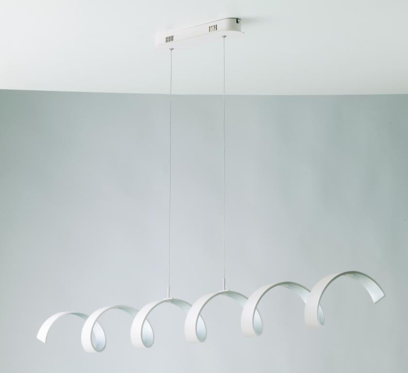 HELIX WHITE LED SUSPENSION 30W 2520LM 3000K 125X13.5X120CM